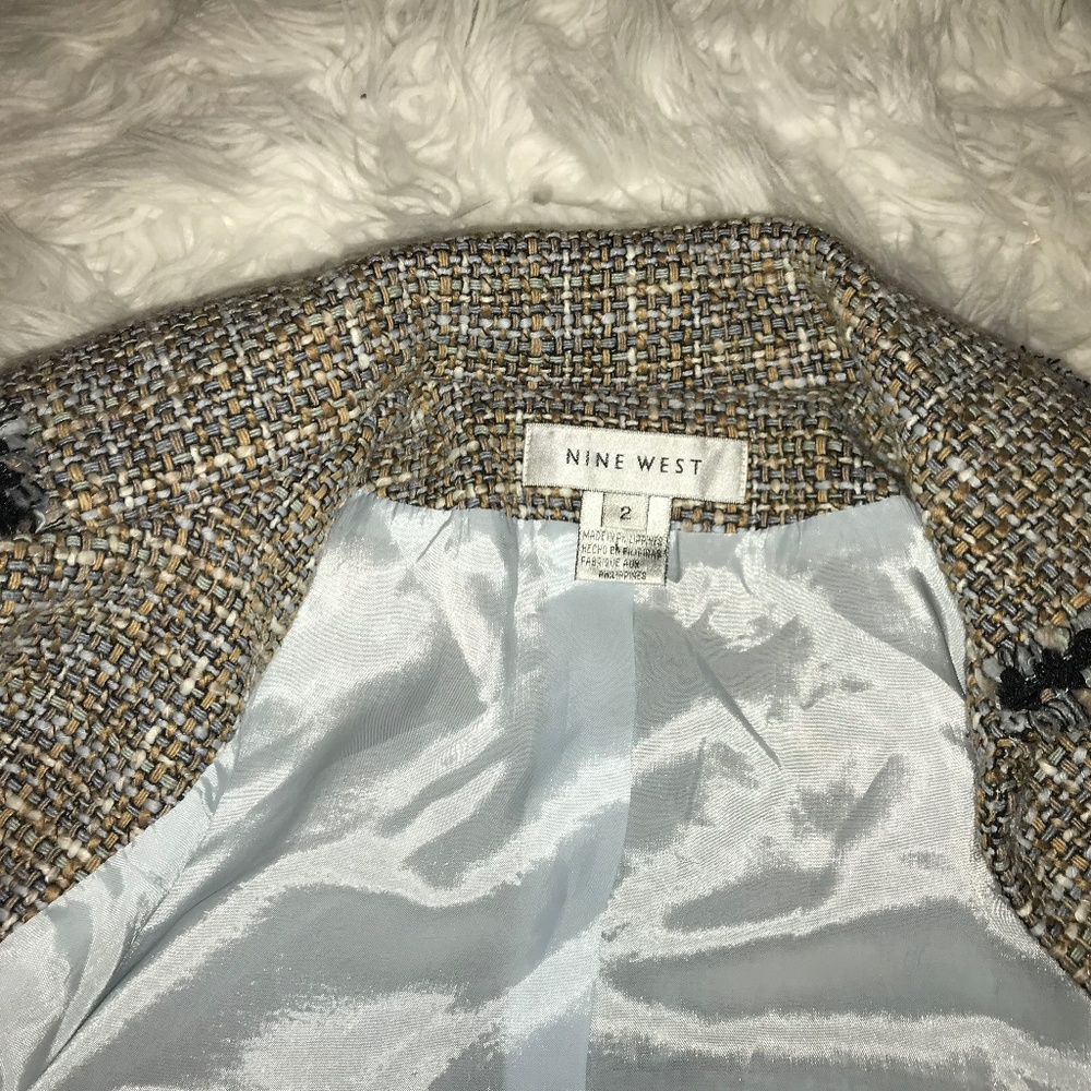 GORGEOUS Tweed Blazer / Jacket Size 2/4 - Picture 3 of 3